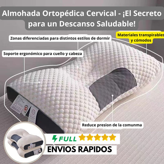 Almohada cervical para aliviar el dolor